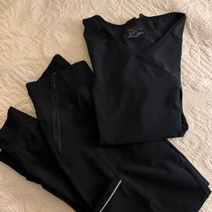 Cherokee Infinity Scrub Joggers & Mock Wrap Top